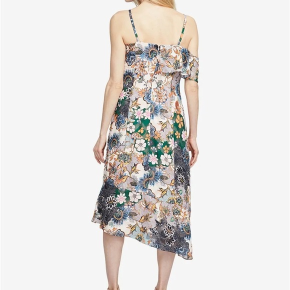 RACHEL Roy Wonderlust Floral Ruffle One Shoulder Midi Women Dress Size 10 - Picture 9 of 10